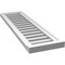 Ekena Millwork Vertical Surface Mount PVC Gable Vent: Functional, w/ 2"W x 2"P Brickmould Sill Frame, 12"W x 42"H GVPVE12X4203SF - alternate 4